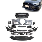 For 2019- 2023 A6 Front Bumper Cover Grille Spoiler Upgrade Set RS6 Gt. Fixed Price $999.00.