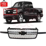 New Front Upper Black Grille Assembly Fits 2003-2007 Chevrolet Silverado 1500. Fixed Price $350.33.