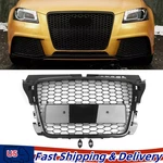 Front Bumper Mesh Grille Shell Replacement For 08-12 Audi A3 8P RS3 Style. Fixed Price $88.99.