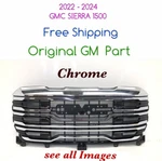 Oem 2022 2023 2024 Gmc Sierra 1500 Upper Bumper Grille 84878063 (chrome) #25. Fixed Price $360.00.