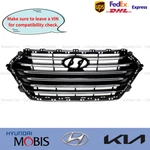 86350F2500+86355F2500 Genuine Radiator Grille & Molding For Hyundai Elantra 1.6L. Fixed Price $392.04.