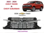 Oem 2025-2026 Chevy Tahoe & Suburban Front Upper Grille Chrome 85775009. Fixed Price $880.00.