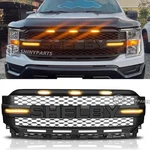 Front Ford F150 2021 2022 2023 Shelby Style Bumper Grille W/leds Black. Fixed Price $178.97.