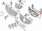 Mercedes-benz W205 Front Grille Cover A2055053630. Fixed Price $111.39.