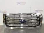 2013 Ford F150 Lariat Hood Mounted Grille Chrome Surround And Bar. Fixed Price $595.00.