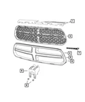 Genuine Mopar Radiator Grille 5113712AC. Fixed Price $280.80.