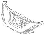 Genuine Nissan Grille Assembly 62310-9UF1D. Fixed Price $455.80.