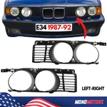 Headlight For Bmw E34 525I 530I 540I 1987-1992 Front Bumper Pair Grilles. Fixed Price $89.00.