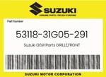 Suzuki Genuine Grille,front 53118-31G05-291. Fixed Price $175.23.