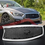 Chrome Bezel Front Hood Bumper Grille Factory Style For Infiniti Q50 2014-2017. Fixed Price $161.49.