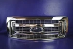 13-14 Ford F150 Xlt Chrome Upper Front Grille 2 Bar Hood Mount Trim Panel Oem. Fixed Price $359.99.