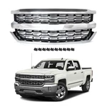 Chrome Front Bumper Grille Assembly For Chevrolet Silverado 1500 Ltz 2016-2018. Fixed Price $162.71.