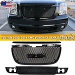 3PCS For 2007-2014 Gmc Yukon Black Upper & Lower Front Grille Hood Molding. Fixed Price $120.89.