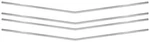 Restoparts Long Grille Molding Set 1970 Chevelle/el Camino. Fixed Price $50.59.