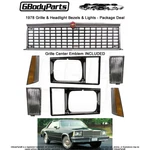 1978 Malibu Camino Grill Headlight Bezel Marker Turn Signal Lamp Set. Fixed Price $539.85.