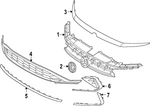 Genuine Volkswagen Lower Grille 17A-853-677-J-041. Fixed Price $277.95.