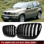 For Bmw E53 X5 Suv 2004-2006 Gloss Black Front Radiator Hood Kidney Grille. Fixed Price $33.99.