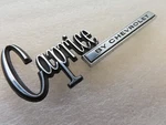 Nos Oem Gm 1971 Chevy Caprice Trunk Deck Lid Nameplate Emblem Badge Plaque. Fixed Price $125.00.