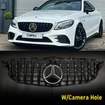 Black For Mercedes Benz W205 C300 C43 2019-2021 Front Grille W/led Emblem. Fixed Price $83.73.