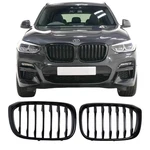Fit 18-21 Bmw X3 G01 2019-21 X4 G02 Front Bumper Performance Black Grille. Fixed Price $46.99.
