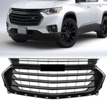 Front Upper Grille Glossy Black For 2018-2021 Chevrolet Chevy Traverse. Fixed Price $92.99.