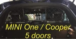 Dog Guard, Pet Barrier Net And Screen For Mini One & Cooper 5 Doors. Fixed Price $159.00.
