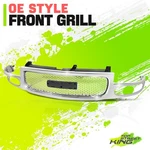 Oe Style Front Bumper Grille W/badge Slot For Gmc Yukon Xl 01-05 Chrome. Fixed Price $294.30.