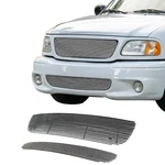 Front Chrome Billet Grille Insert Combo Fits 1999-2003 Ford F150 Lightning. Fixed Price $169.99.