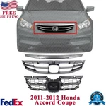 Front Grille Assembly + Mounting Panel & Chrome Molding For 2011-12 Honda Accord. Fixed Price $150.20.