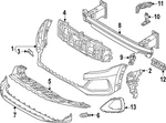 Genuine Audi Outer Molding 4M8-853-053-A-T94. Fixed Price $178.31.
