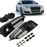 Fog Light Covers Black Front Driver+passenger Fit 2015 2016 2017 Audi S8 Plus. Fixed Price $109.99.