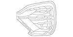 Genuine Volkswagen Outer Grille 3CN-854-662-B-041. Fixed Price $225.87.