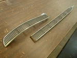 Nos Oem 1937 Chrysler Royal Hood Side Grilles Pair Natural Finish. Fixed Price $259.00.