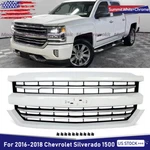 Fits 2016-2018 Chevrolet Silverado 1500 High Country Grille Summit White+chrome. Fixed Price $209.99.
