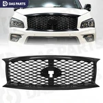 For 15-18 Infiniti QX80 Front Upper Grill Gloss Black W/lower Trim Molding. Fixed Price $269.95.