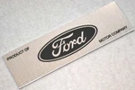1962 Ford Product Of Motor Company Trademark Plate Black, Galaxie & T-bird. Fixed Price $19.00.