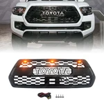 For 16-23 Toyota Tacoma Front Bumper Upper Grille Trd Pro Style With Light. Fixed Price $89.99.