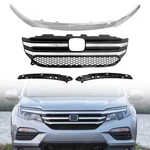 4PCS Grille Kit Front Brackets For 16-18 Honda Pilot Headlight Trim Chrome. Fixed Price $119.00.