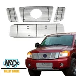 Polished Grille Fits 2008-2015 Nissan Titan Billet Bumper Upper Insert. Fixed Price $105.29.