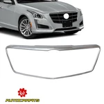 For Cadillac Cts 2014-2019 Front Grille Outer Trim Frame Nickle Pearl Chrome. Fixed Price $199.99.