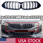 For Bmw 8-SERIES G14 G15 G16 20-22 Gloss Black Dual Slats Front Kidney Grill. Fixed Price $87.62.