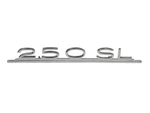 Nameplate Type Lettering "250SL" For Mercedes W113 Rear Lid. Fixed Price $140.86.