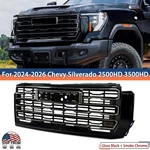 For Gmc Sierra 2500HD 3500HD 2024-2026 Onyx Black Front Grille W/ Smoke Chrome. Fixed Price $679.99.