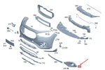 Mb Gla H247 Front Bumper Lower Outer Left Grille Cover A2478851304. Fixed Price $100.73.