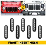 Front Mesh Grille Inserts Headlight Accessories Cover Fit Wrangler Jeep Jk. Fixed Price $28.99.