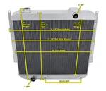 Advanced Champion 3 Row All Aluminum Radiator For 1957 Oldsmobile 88 #CC57OL. Fixed Price $366.37.