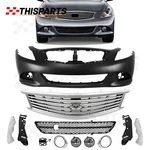 For 10-15 Infiniti G25 G37 Q40 Front Bumper Cover Chrome Grille Fog Light Kit. Fixed Price $326.96.