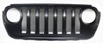 Oem Upper Grille For Jeep Wrangler, Gladiator Black 6BY79TRMAB. Fixed Price $255.00.