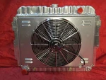 1966-72 Mopar & Body Aluminum 26" Radiator + Shroud And Fan Roadrunner Cuda. Fixed Price $349.00.
