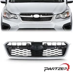 Front Bumper Grille Assembly Silver For Subaru Impreza 2012 2013 2014 2015 2016. Fixed Price $34.99.